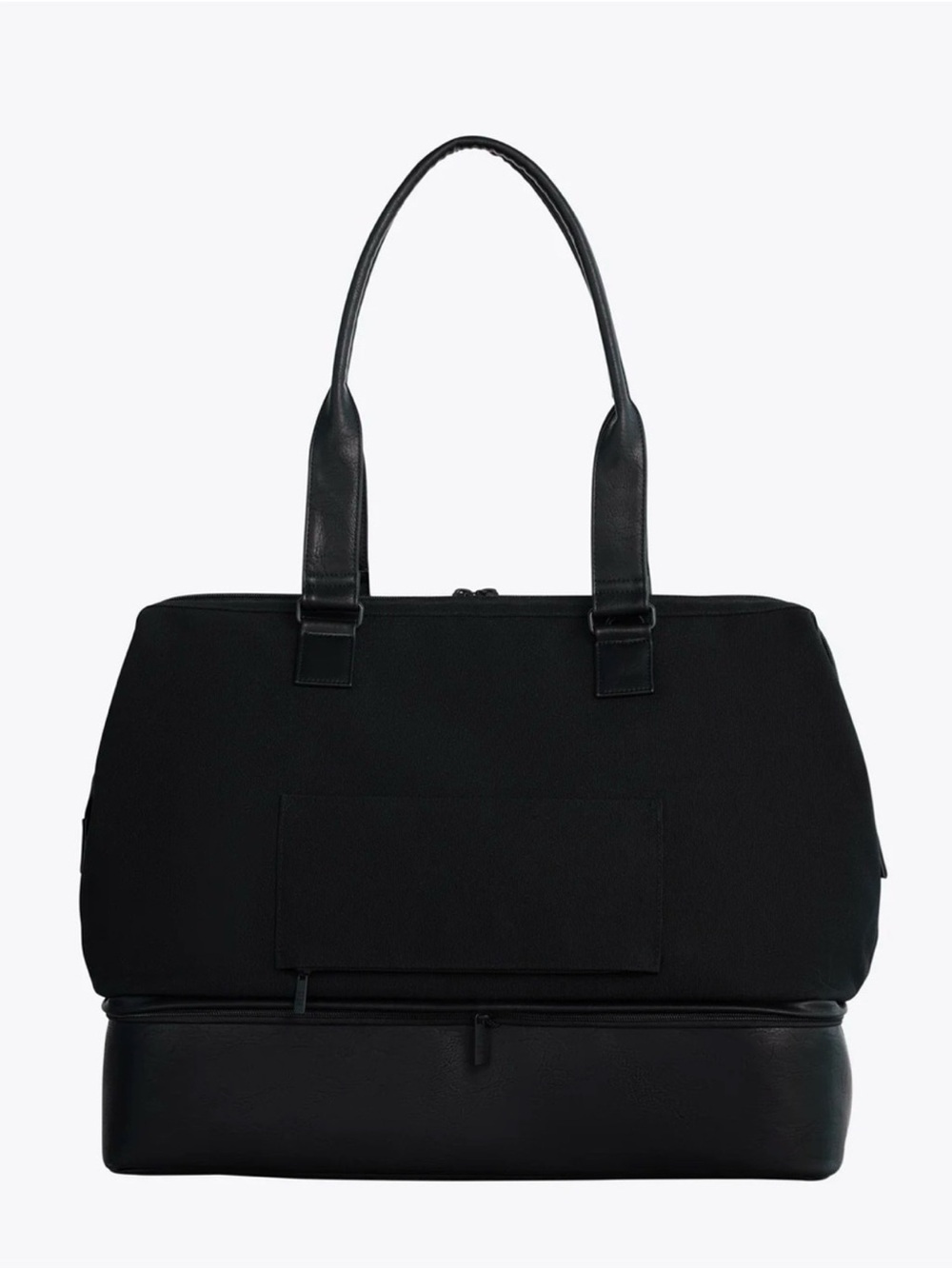 EUC Beis Black Weekender Doctor bag Travel Tote with Bottom Compartment